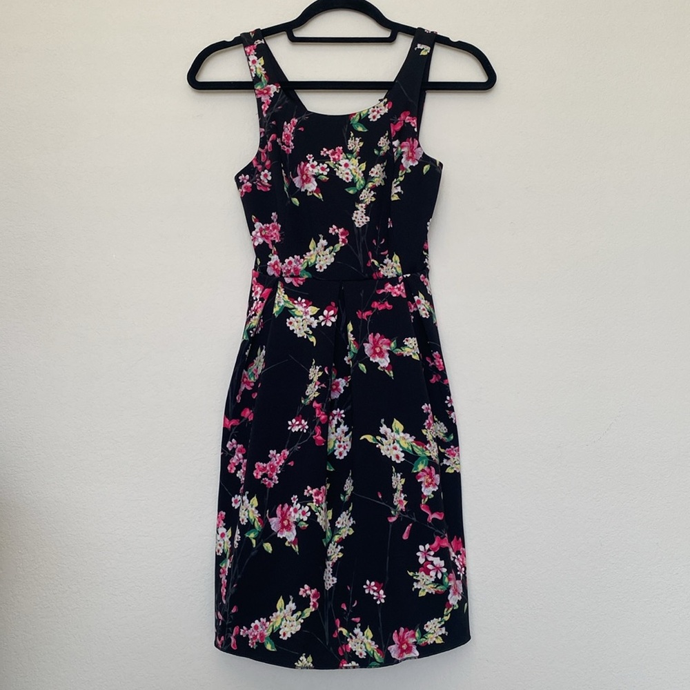 Express Black Floral Dress